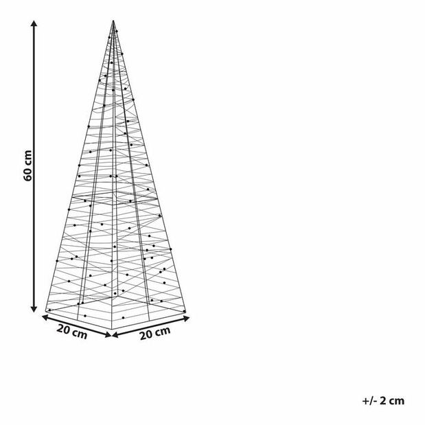 Vianočný stromček 60 cm Puky (strieborná)