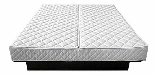 Pat cu saltea cu apă 180 cm Zenday (alb) (cu saltea)