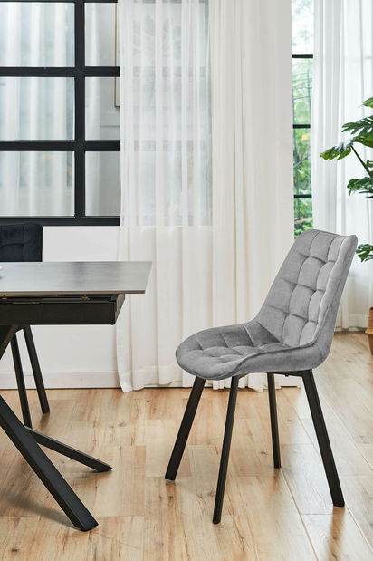 Jedálenská stolička Salma (sivá)