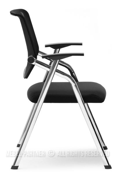 Stolička Harold (čierna + chrómová)