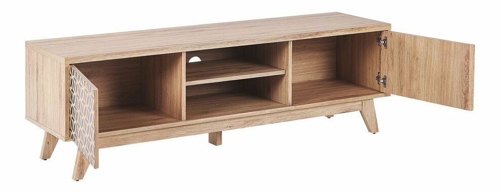 TV stolík Phyliss (svetlé drevo)