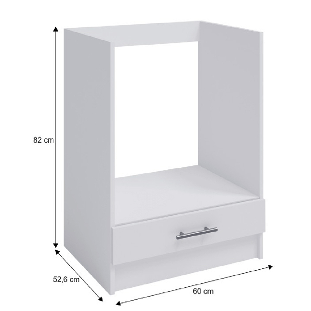 Dolná kuchynská skrinka na rúru Flor S-60 KU (biela) *výpredaj