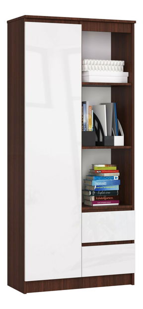 Regál Rehana (wenge + biely lesk)