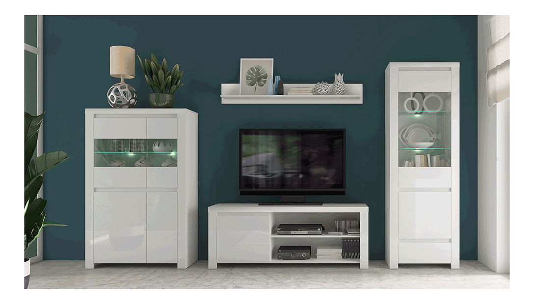 Masă TV Lafer 1D/160 (alb)