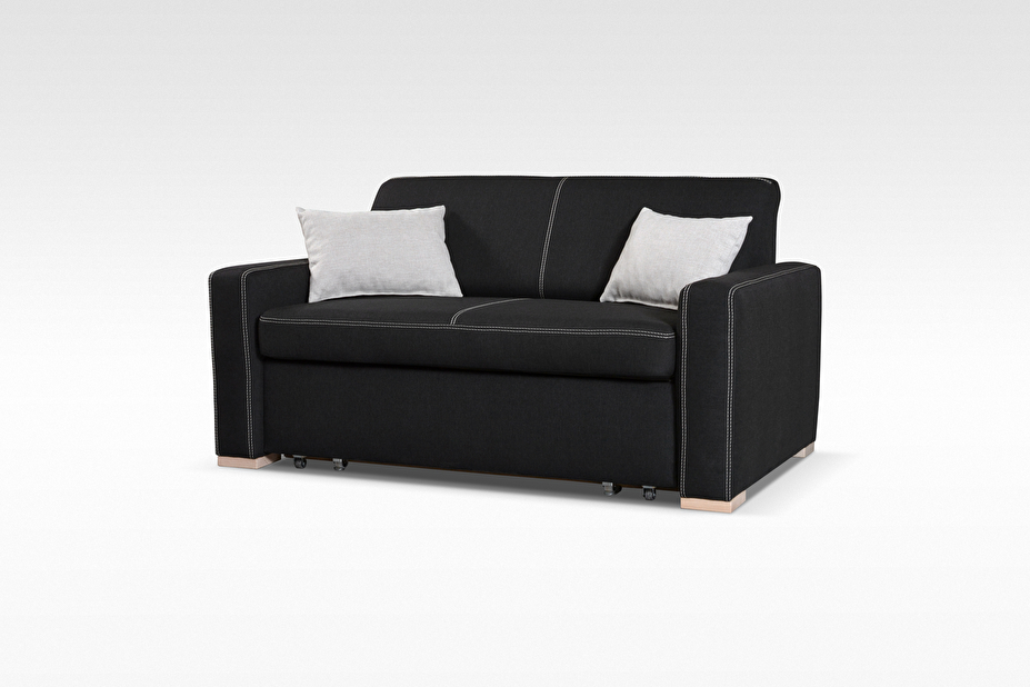 Kétszemélyes kanapé Pallie (fekete)