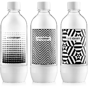 Náhradná fľaša Sodastream TRIPACK BLACK&WHITE 1l (3ks)