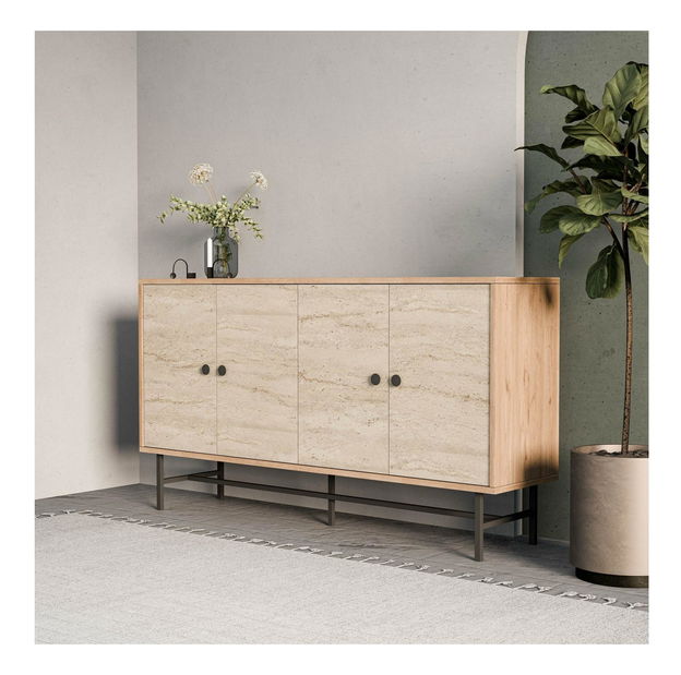 Szekrény Diamon (tölgyfa travertin)