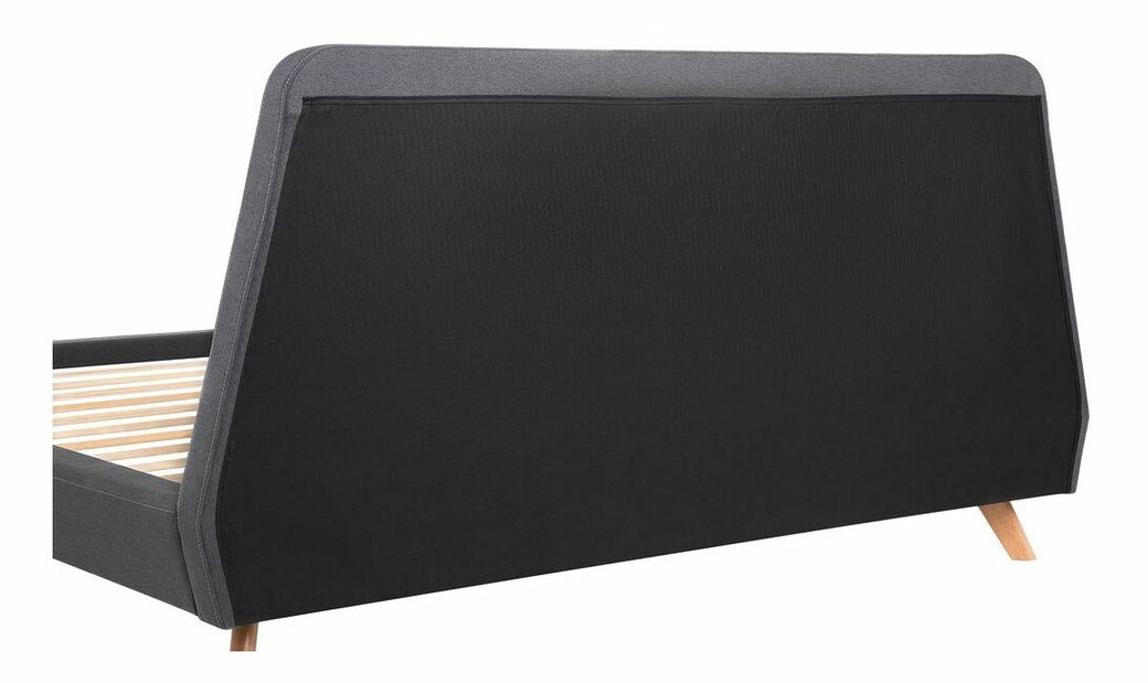 Pat matrimonial 180 cm Ventura (gri) (cu somieră)