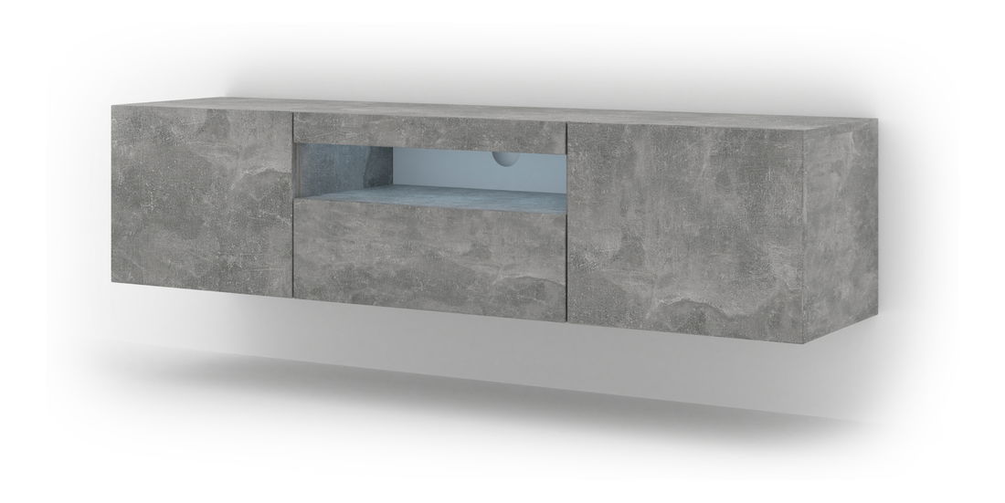 TV aszta/Szekrény Aurinko 150 (beton) (világítással)