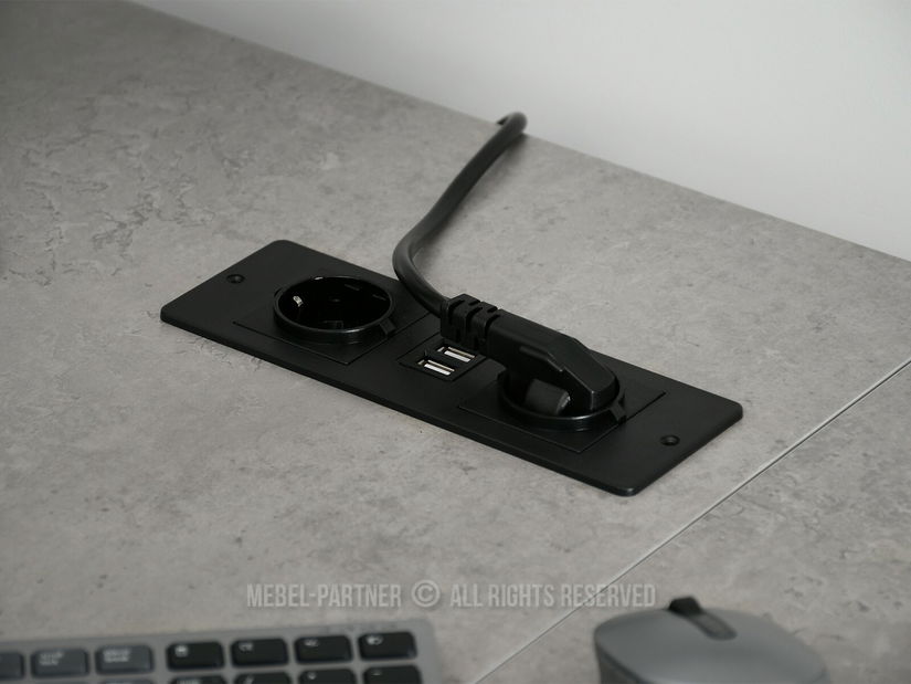 PC stolić Matts C (beton + crna)