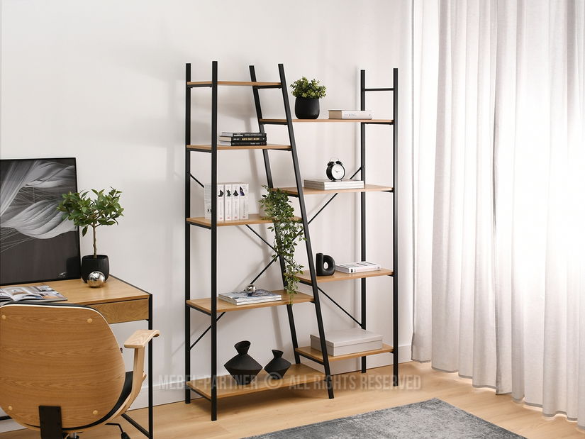 Regál Gecon Reg (tölgy + fekete)