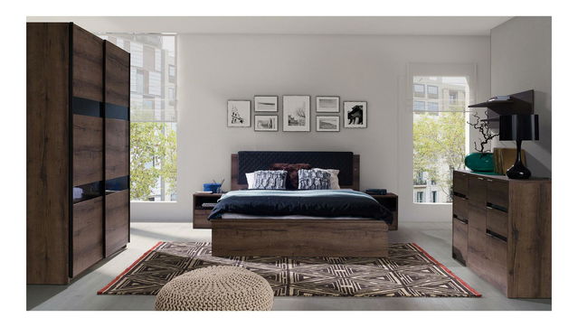 Spálňa Desayuno 1 (dub monastery + lesk čierny)