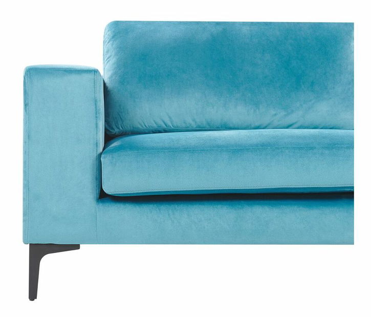 Pohovka trojsedačka VEDISO (polyester) (svetlomodrá)