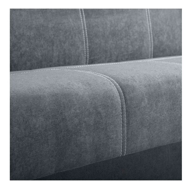 Sofa na razvlačenje Gona (siva) (s prostorom za odlaganje)