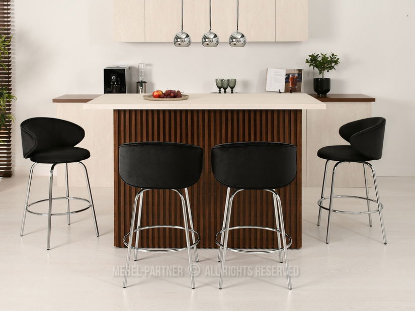 Stolička Jared (čierna + zlatá)