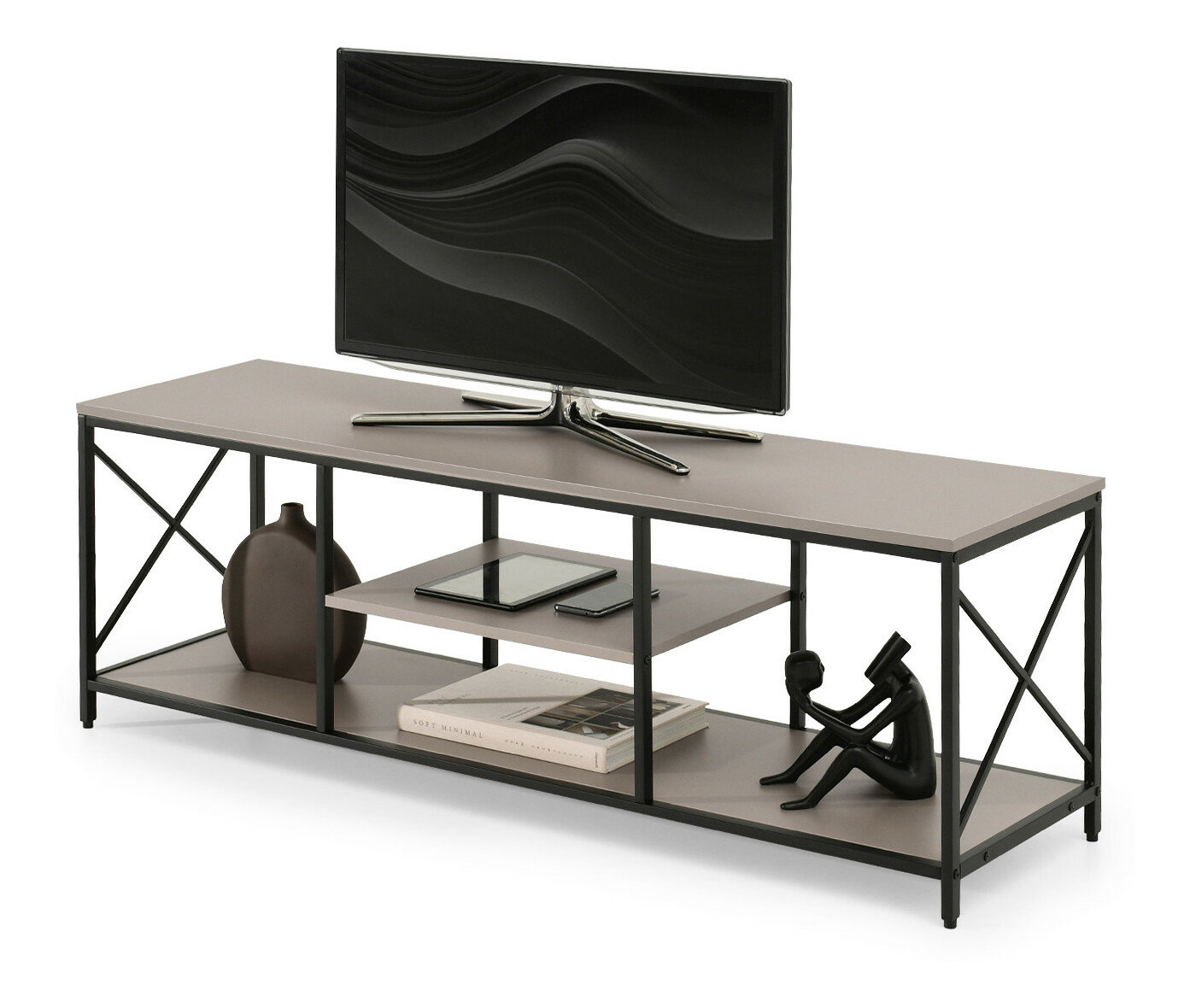 Măsuță TV/Dulap Jabalinas (negru)