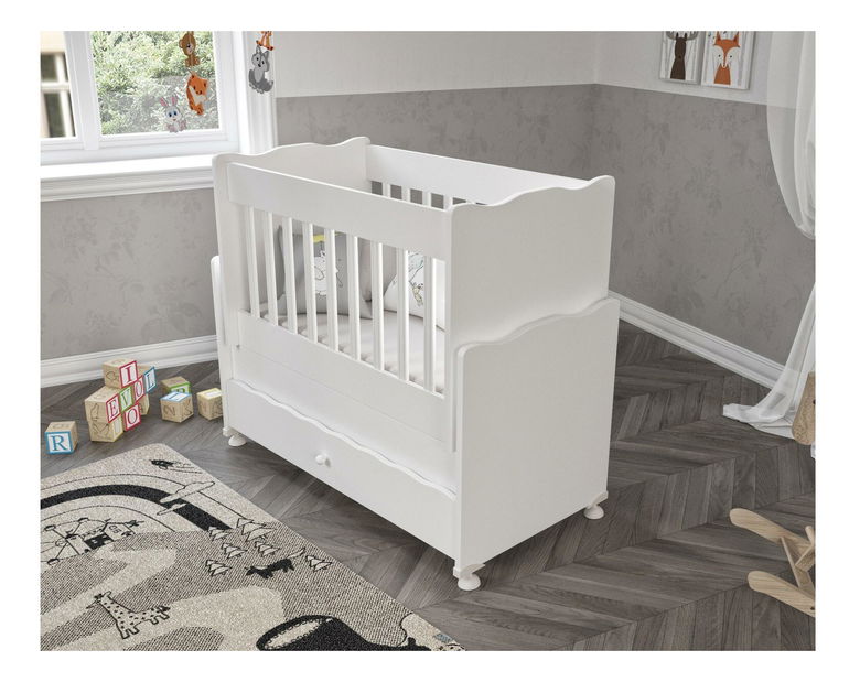 Detská postieľka Timalo 1 (biela) *výpredaj