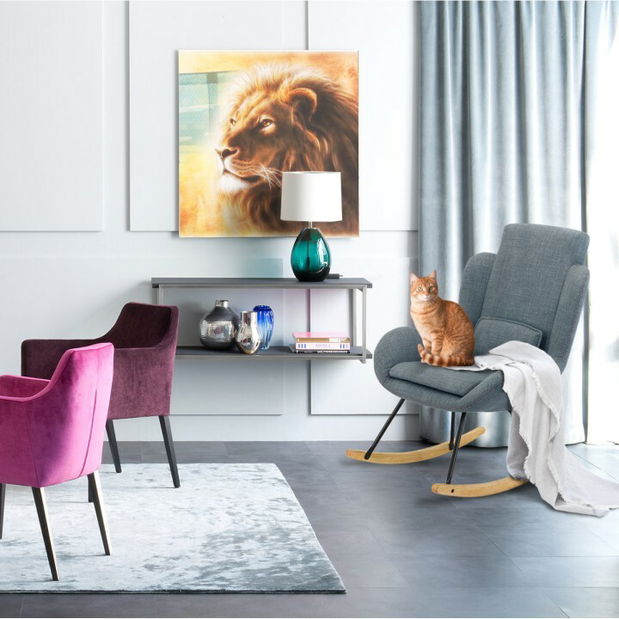 Relaxačné hojdacie kreslo Casper (sivá)