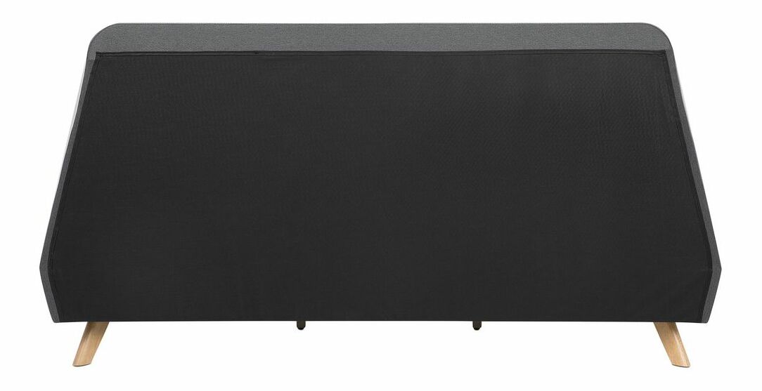 Pat matrimonial 180 cm Ventura (gri) (cu somieră)