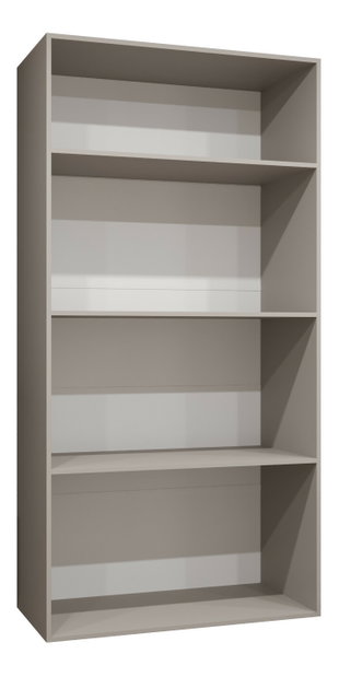 Ruhásszekrény 100 cm Mirabella 2 (kasmír + fekete)
