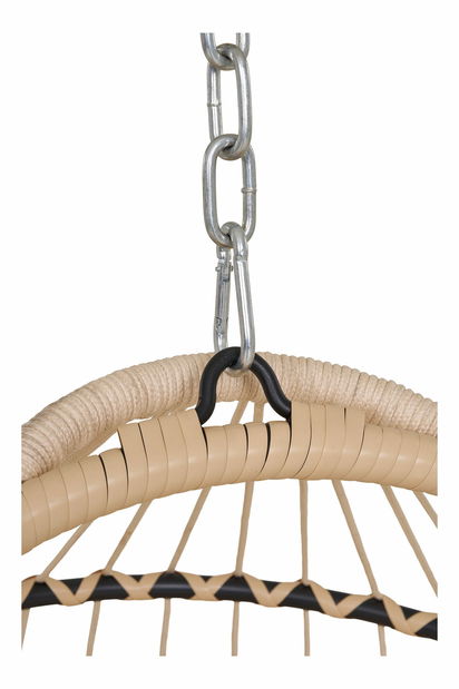 Scaun suspendat Psaveria (bej + gri + negru)