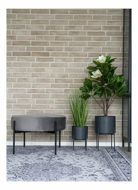 Set 2 ks kvetináčov Pmiloriaina (sivá)