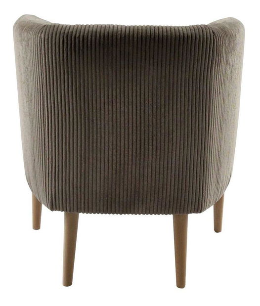 Relaxačné kreslo Alana (sivobéžová + buk) 