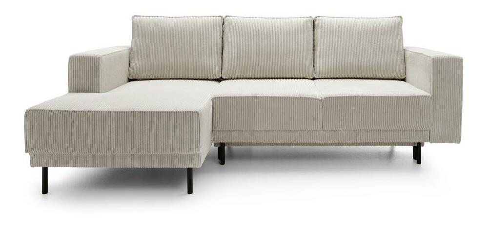 Sarokkanapé Rodriguez mini (B) (bézs szürke + fekete)