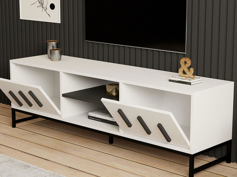 TV asztal/szekrény Nalasi (fehér) 