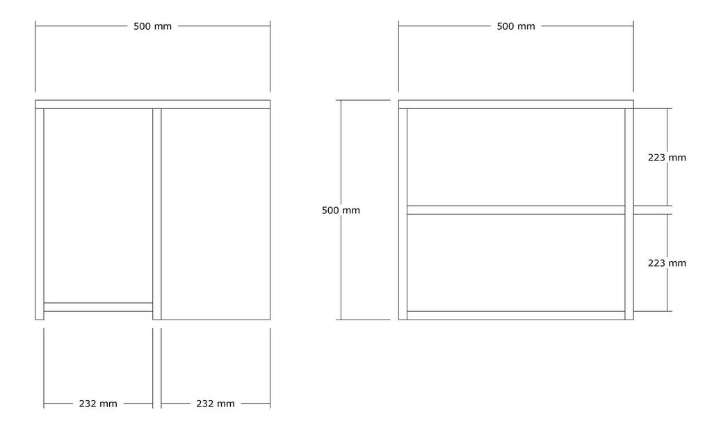 Kézi asztal Damevu (antracit) 