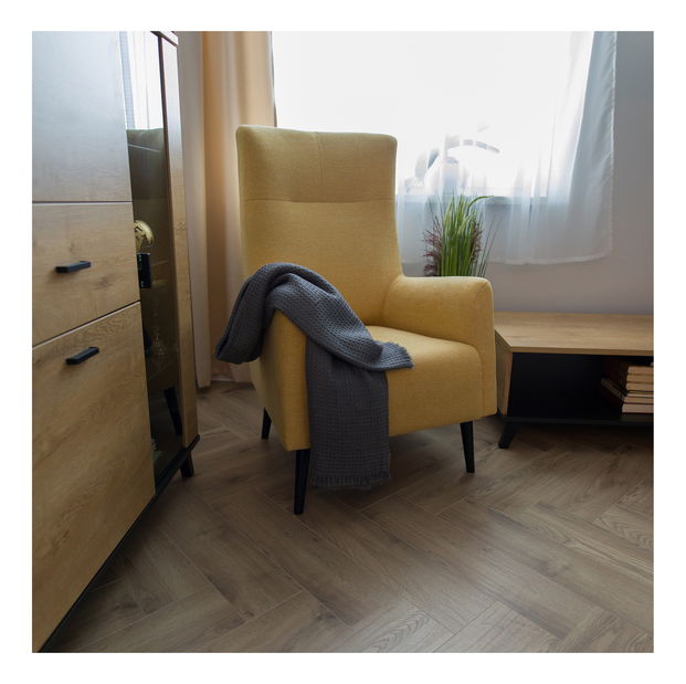 Relax fotel Saif (sárga + fekete)