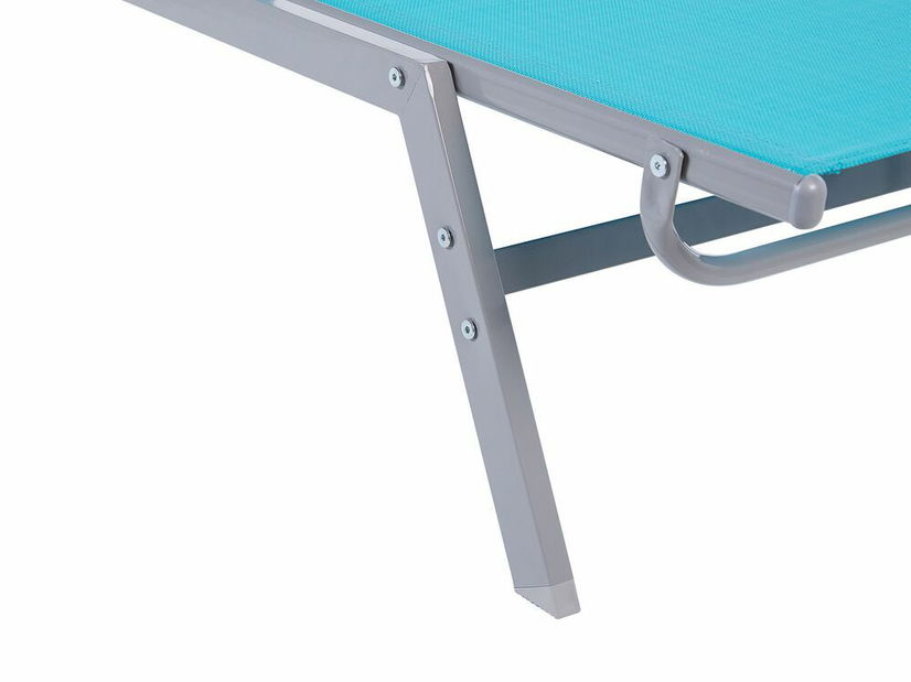 Zahradné lehátko NESS (textil) (modrá)