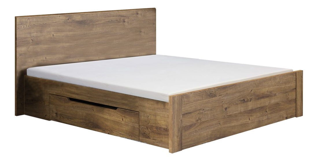 Hálószoba bútor Amnezi (ribeck tölgy + sötét grafit) 