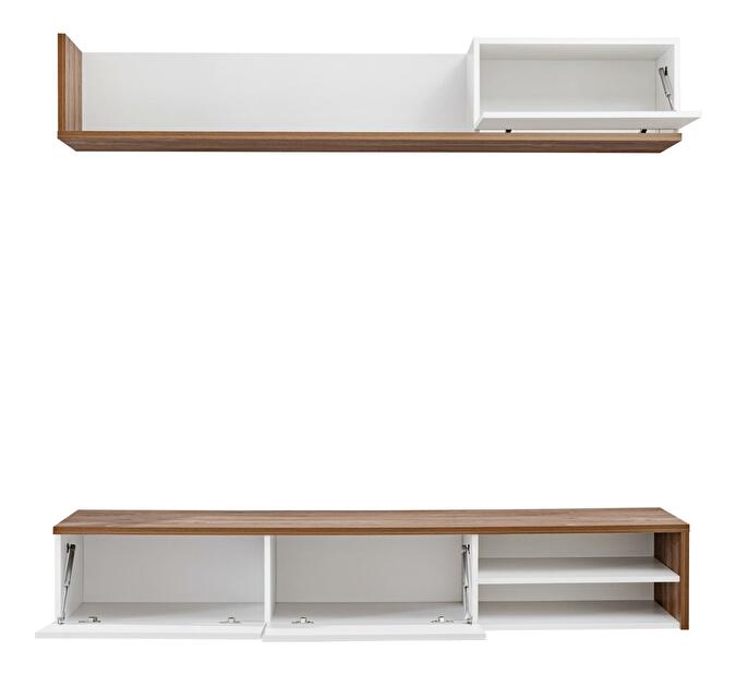 Mobilier living Dalton RSW DL (stejar sterling + alb mat)