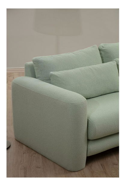 Kutna garnitura Lelysena (D) (zelena + crna)