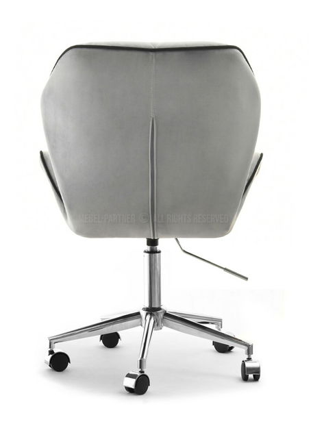 Fotel Velma M (szürke + króm)