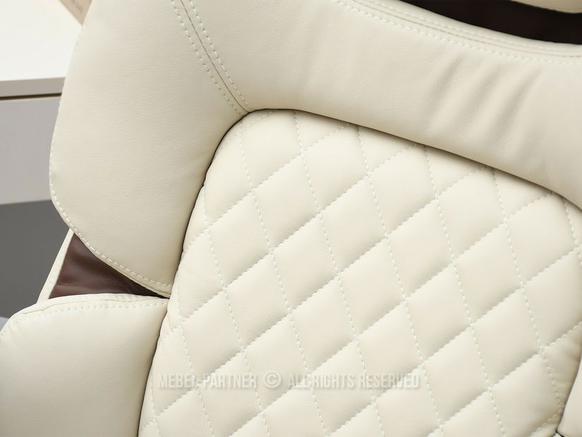 Irodai fotel Abelendes (barna + szürke)