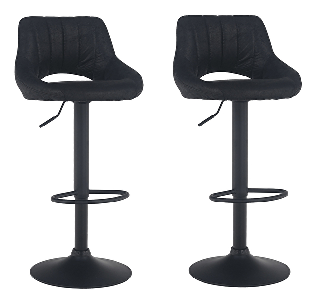 Set 2 scaune de bar Losarr (negru) *vânzare stoc