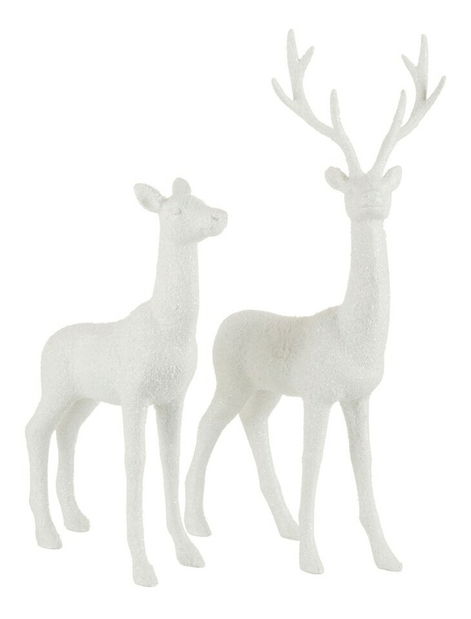 Figurína Jolipa Zvieratko (25x12x51cm) (Biela) (2ks)