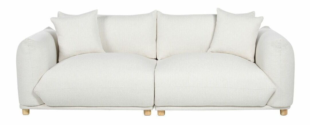 Canapea trei locuri Luvza (alb)