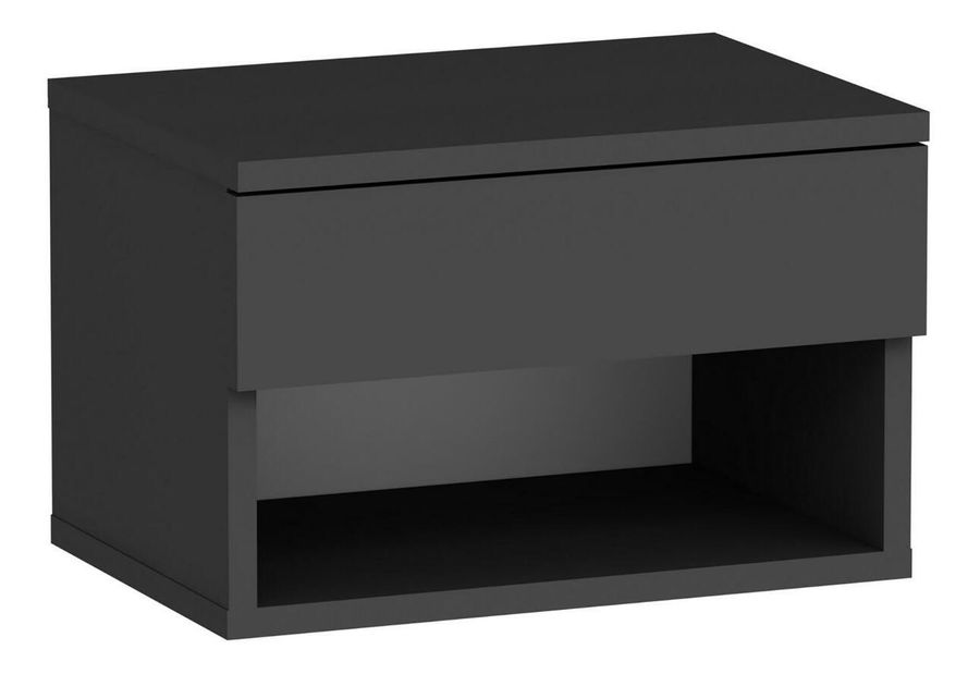 Éjjeliszekrény Asir Ribie (antracit)