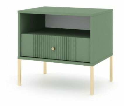 Nočný stolík Isae 5W (zelená + zlatá)