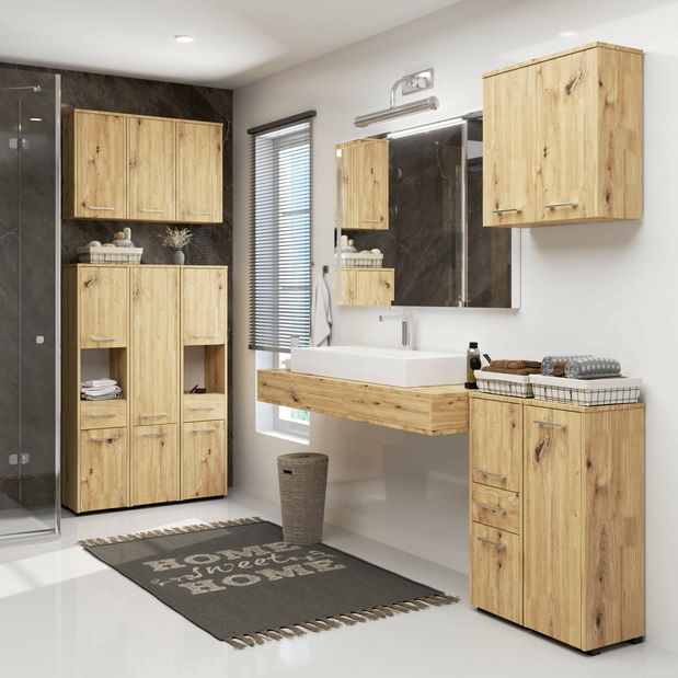 Dulap bucătărie Fulgor 2D 1SZ 1W (stejar craft)