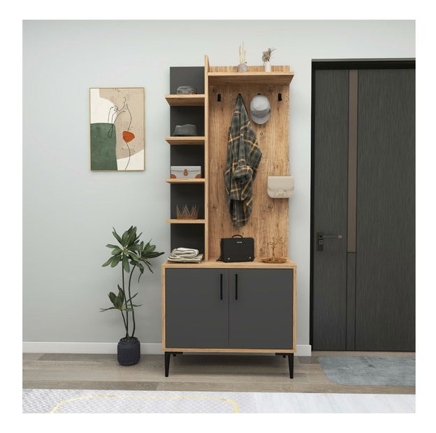 Előszoba Junima (atlanti fenyő + antracit)