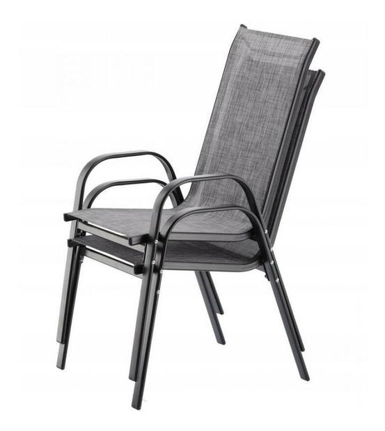 Set mobilier de grădină Bissi (gri) (pentru 4 persoane)