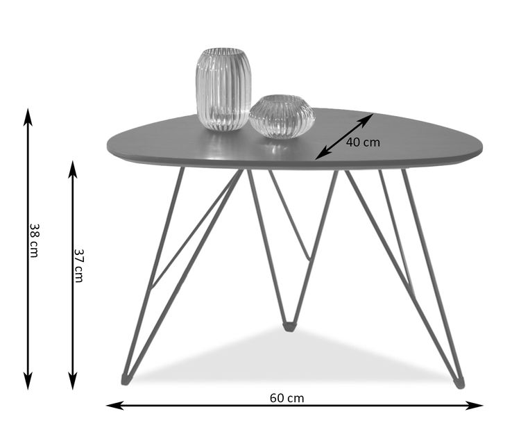 Măsuță de cafea Rave S (marmură albă + negru)