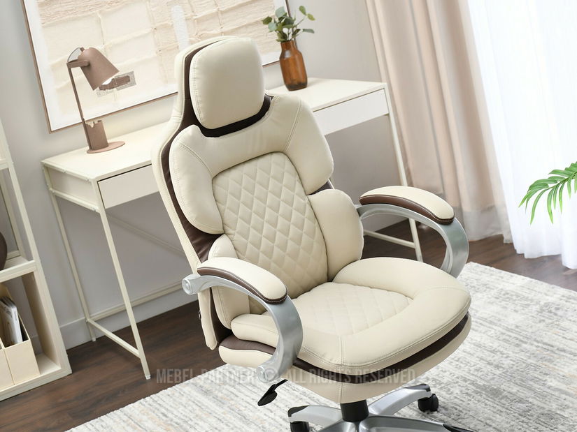 Irodai fotel Abelendes (barna + szürke)