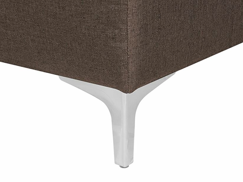 Pohovka trojsedačka ABERLADY (textil) (tmavohnedá)