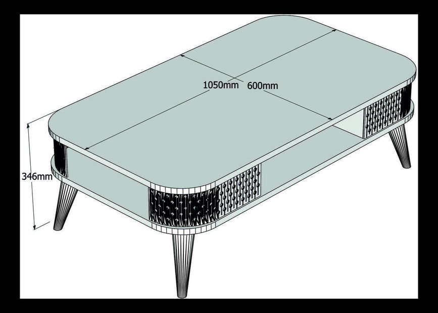 Dohányzóasztal Essex (tölgy)