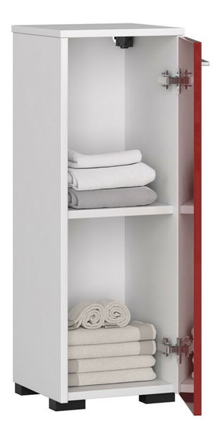 Kúpeľňová skrinka Farid TYP1 (červený lesk)